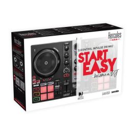 Hercules Consola DJ Control Impulse 200 MK2 Controlador DJ para Principiantes con Serato DJ Lite y DJUCED
