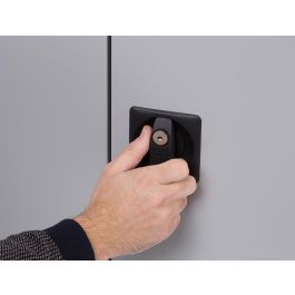 Rocada Armario Metálico 2 Puertas Batientes 4 Baldas 102x198x45 cm AC00 Gris/Gris