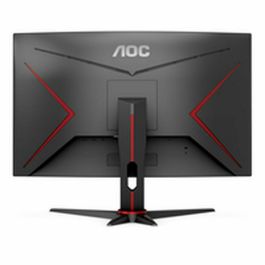 Aoc Monitor Led 23.6 Pulgadas C24 gr2Ae Full HD, Curvo, 165Hz, FreeSync, 1ms, VA, Negro/Rojo