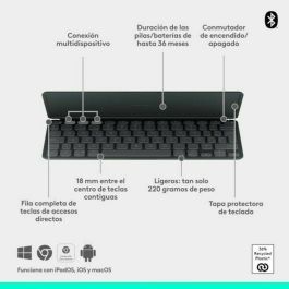 Teclado Logitech 920-012973 Grafito Español QWERTY Teclado Logitech 920-012973 Grafito Español QWERTY