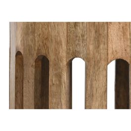 DKD Home Decor Mesita Auxiliar Urban de madera de Mango Marrón 46 x 38 x 46 cm
