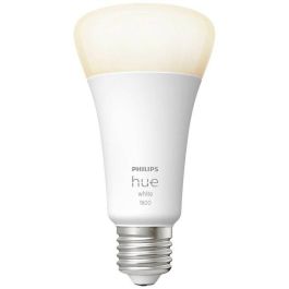 Philips Hue White, LED conectado LED E27 100W, 1600 Lumen, Bluetooth Compatible, funciona con Alexa, Google, HomeKit Philips Hue White, LED conectado LED E27 100W, 1600 Lumen, Bluetooth Compatible, funciona con Alexa, Google, HomeKit