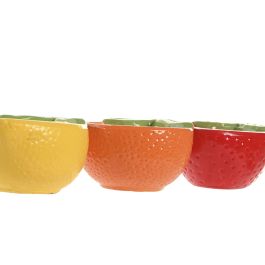 DKD Home Decor Vela Decorativa Multicolor Fragancia Cítrica 10 x 6 x 14 cm (6 Unidades)