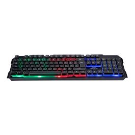 Teclado gaming qwerty luz rgb no fear