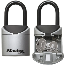 Master Lock Caja de Seguridad para Llaves 5406EURD Mini Formato XS con Asa Cuerpo Metálico Combinación Personalizada
