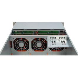 Inter-Tech 4U-4424 Rack Servidor, ATX/EATX/mATX/Mini-ITX/EEB, 27 Bahías (1x 3.5", 26x 2.5" Hot-Swap), Negro/Plata, 4U