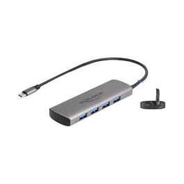 DeLOCK 64293 Hub USB 4 Puertos USB 3.2 Gen 2 Tipo-A 10 Gbps con Conector Tipo-C y Cable de 0.3 m - Color Gris Metal Precio: 43.4027. SKU: B1JD8QGXNF
