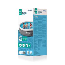 Bestway Piscina Hinchable Adulto Aro Ratan con Depurador 366x76 cm Jardin 57445