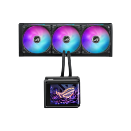 ASUS ROG 90RC0151-B0EAY0 Refrigeración Líquida AIO Ryuo IV SLC 360 ARGB, 3x 12cm, Sockets LGA 1700/AM4/AM5, Negro