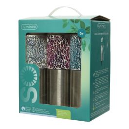 Lumineo Baliza solar modelo Gaudi 22x6 cm, 6 unidades, colores surtidos, 1 LED