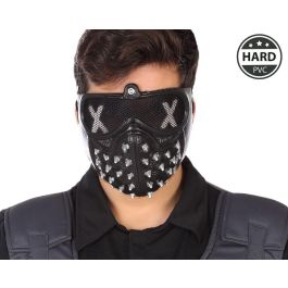 Máscara Negra PVC con Pinchos Metálicos Estilo Punk para Halloween y Cosplay Precio: 1.49999949. SKU: S1130698