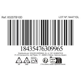 La Mediterranea Vaso Alto Sonella 430 cc Azul 8x8x13 cm (36 Unidades)