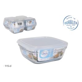 Duralex Fiambrera Freshbox rectangular con tapa transparente, 1,15 litros (1150cc), 17 x 17 x 7 cm, fiambrera de vidrio (8 Unidades) Precio: 27.78999982. SKU: S2212857