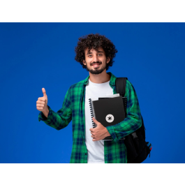 Antartik Cuaderno espiral A4 micro tapa forrada 80 hojas 90 gr horizontal negro