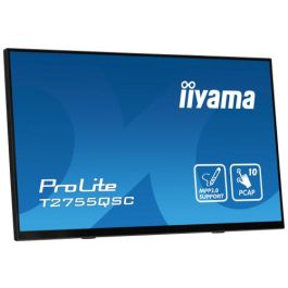 Iiyama T2755QSC-B1 Monitor 27" IPS 2560x1440 Táctil Multitáctil PCAP 10 Puntos MPP2.0 con Lápiz Compatible, Bisel Plano, Negro
