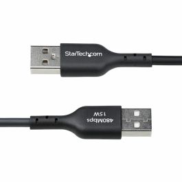 Cable USB Startech USB2AC2MNC Negro 2 m