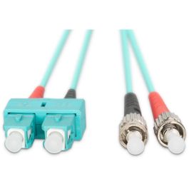 DIGITUS LWL Patchkabel ST -> SC 1.00m Multimode Duplex OM3