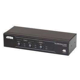 Aten VM0202HB Matriz HDMI 2x2 True 4K con Desincrustador Audio, Soporta 4096x2160 @60Hz (4:4:4), HDR y 18 Gbps
