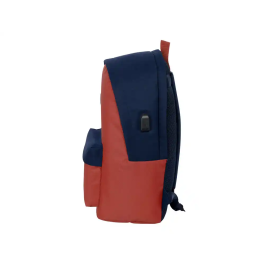 Mochila Escolar El Pulpo Rojo Azul marino 31 x 44 x 18 cm