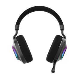 Hiditec Auriculares Gaming Inalámbricos Vortex GHE010004 con Micrófono ARGB, Bluetooth 5.4 y Jack 3.5mm - Negros
