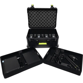 SBG Estuche de Transporte para 7 Micrófonos HF y Accesorios, Cierre TSA para Viaje