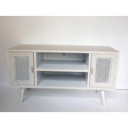 Mueble Tv Moderno DKD Home Decor Blanco 41 x 61 x 110 cm