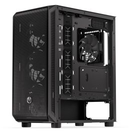 ENDORFY Arx 500 ARGB TG Black PC Gaming ATX micro ATX ITX - Caja de Ordenador con Vidrio Templado y Ventiladores ARGB