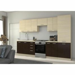 CHAMONIX CHAM5858 Mueble esquinero alto 60/60, acabado roble claro, 58x58x72 cm (An x Prof x Al)