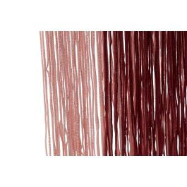 Espejo Colgante DKD Home Decor Burdeos Rosa claro Flecos 33,5 x 1 x 54 cm (2 Unidades) (2 Piezas)