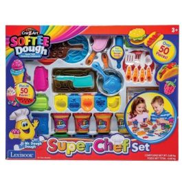 LEXIBOOK - Kit de arcilla de modelar suave y moldeable Super Chef