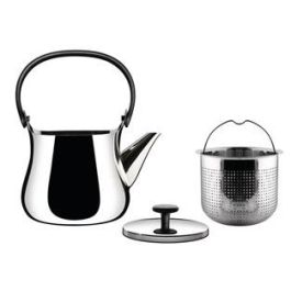 Alessi NF01 Hervidor/Tetera de Acero Inoxidable 18/10 Apto para Inducción