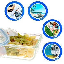 Set de Recipientes de Cocina Herméticos Apilables Max Home 6 Unidades 23 x 7,5 x 17,5 cm Set de Recipientes de Cocina Herméticos Apilables Max Home 6 Unidades 23 x 7,5 x 17,5 cm