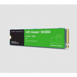 Western Digital WD Green SN350 SSD NVMe 500GB M.2 2280 PCIe Gen3 x4 para PC portátil - Hasta 3200MB/s