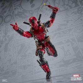 HASBRO Figura Marvel Legends Deadpool Maximum Series 15cm Articulada con 24 Accesorios y Doop