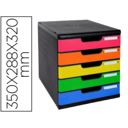 Exacompta Fichero Cajones Sobremesa Iderama Arlequin 5 Cajones Multicolor 350x288x320 mm Precio: 98.68999943. SKU: B1FFTYG2Z2