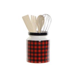 DKD Home Decor Bote Utensilios de Cocina Alpino Negro Set de 5 Dolomite Pino Inox 1L Apto Lavavajillas 11.5x26x11.5 cm Precio: 4.0656. SKU: S3014883