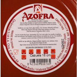 Cazuela Vitro Azofra 16 cm (24 Unidades) Cazuela Vitro Azofra 16 cm (24 Unidades)
