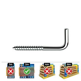 Celo Alcayata Din alr Zincado Acero 3,5x50mm Caja 250 Unidades Precio: 15.49999957. SKU: S7903038