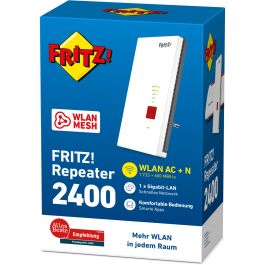 AVM FRITZ!Repeater 2400 - Repetidor WLAN para una mayor cobertura Wi-Fi en tu hogar u oficina