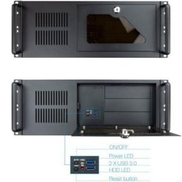 Tooq Caja Rack RACK-406N-USB3 de 4U con 2 x USB 3.0 Frontales para Placas ATX y hasta 7 Ranuras de Expansión