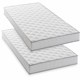 Deko Dream 110098480 | Juego de 2 Colchones de Espuma Hahtuva de 14 cm de Grosor, con 5 Zonas de Confort - Tamaño 90x190 cm
