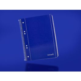 Cuaderno Espiral Liderpapel A5 Micro Serie Azul Tapa Blanda 80H 75 gr Horizontal 6 Taladros Azul