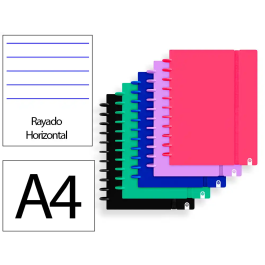 Carchivo Cuaderno Ingeniox Foam A4 80 Hojas Rayado Horizontal Colores Intense Surtidos Precio: 18.513. SKU: B1AYCERQWZ