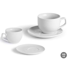 Taza con Plato Vessia Porcelana 350 ml 16x9x16 cm Blanco (24 Unidades) Precio: 48.50000045. SKU: B12ZAAEVR5