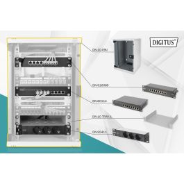 Digitus Rack de Pared para Red 254 mm (10") - 9U, 312x300mm (Ancho x Profundo), 30kg, Puerta de Vidrio, Gris Precio: 219.78999988. SKU: B1ELCMWRVE