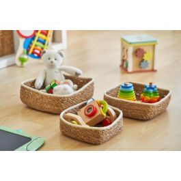 Privilege Set 3 Cestas Mimbre Cuadradas 23 cm, 20 cm, 17 cm (4 Cajas)