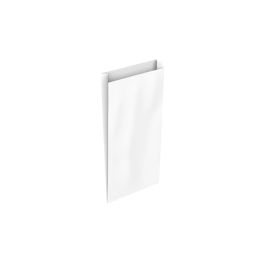 Basika Sobre Papel Celulosa Blanco con Fuelle S 150x300x60 mm Paquete 25 Unidades