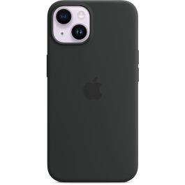 Apple MW5R3ZM/A Funda Silicone MagSafe para iPhone 14 - Protección Caídas y Rayones, Material Microfibra/Silicona, Color Midnight Negro