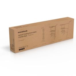 Tendedero Plegable Vertical Extensible con Ruedas Dolver XL InnovaGoods 30 Barras