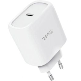 Trust Maxo 25522 Cargador de pared GaN 45W con 1xUSB Tipo-C y cable USB-C de 2m incluido para smartphone, tablet o portátil